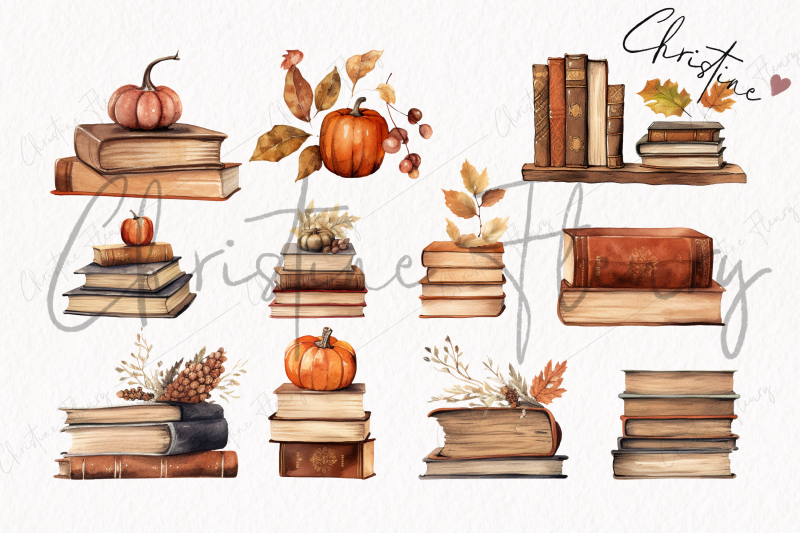 39-watercolor-autumn-books-clipart