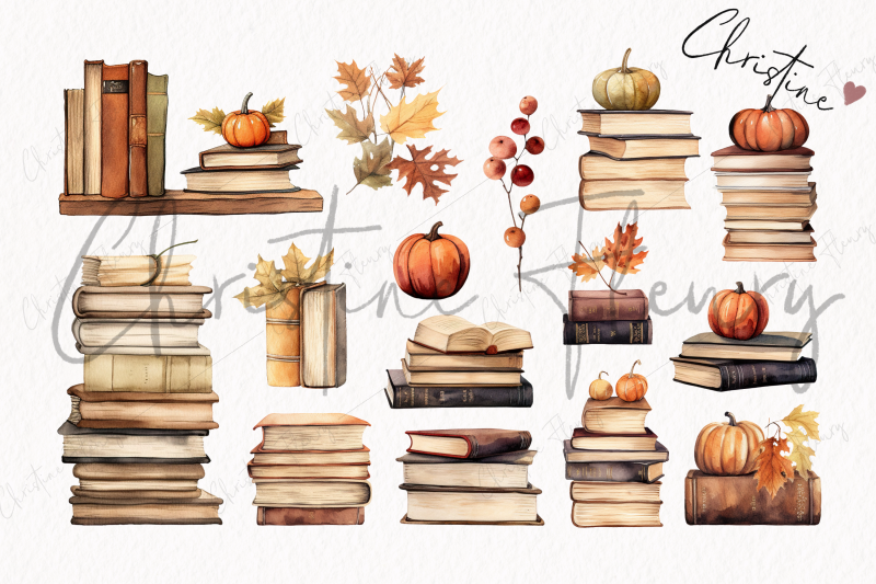 39-watercolor-autumn-books-clipart