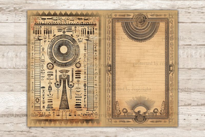 egypt-junk-journal-pages-printable-scrapbook-paper-set