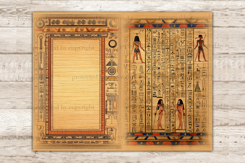 egypt-junk-journal-pages-printable-scrapbook-paper-set