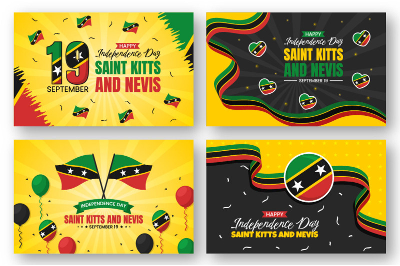 15-independence-day-saint-kitts-and-nevis-illustration