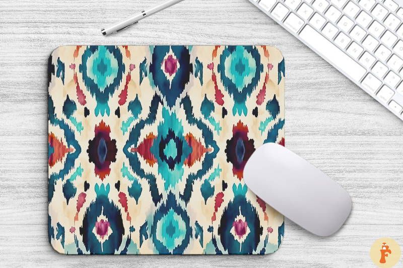 traditional-ethnic-boho-ikat-mouse-pad-design