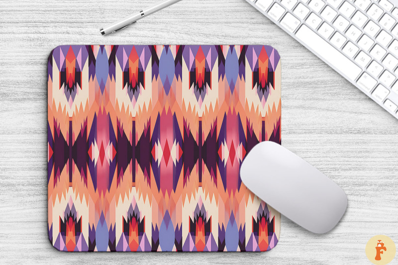 traditional-ethnic-boho-ikat-mouse-pad-design