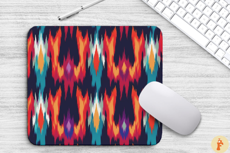 traditional-ethnic-boho-ikat-mouse-pad-design