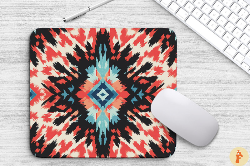 traditional-ethnic-boho-ikat-mouse-pad-design