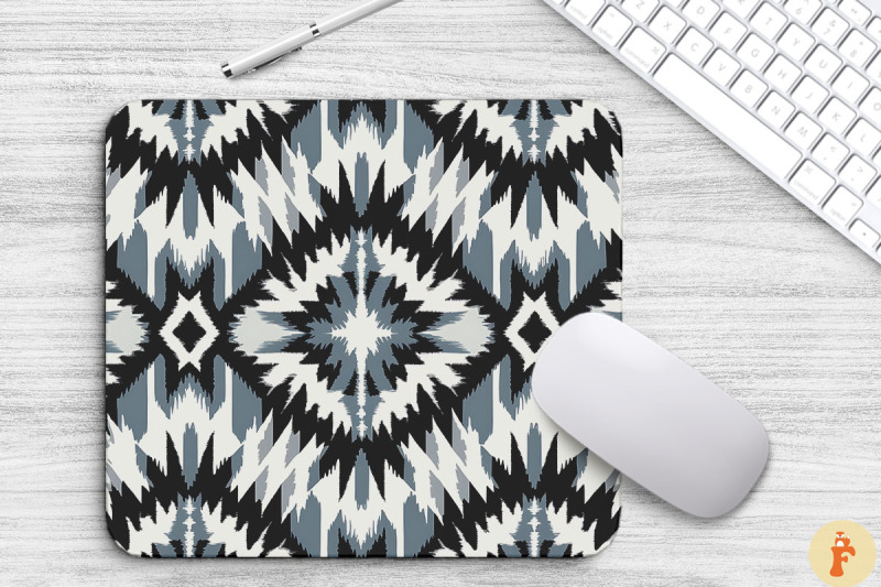 traditional-ethnic-boho-ikat-mouse-pad-design