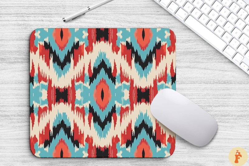 pastel-color-ikat-bohomouse-pad