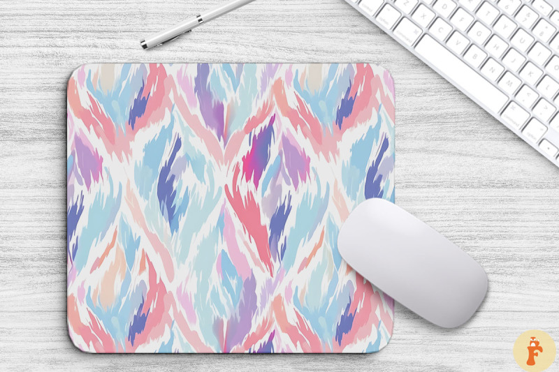 pastel-color-ikat-bohomouse-pad