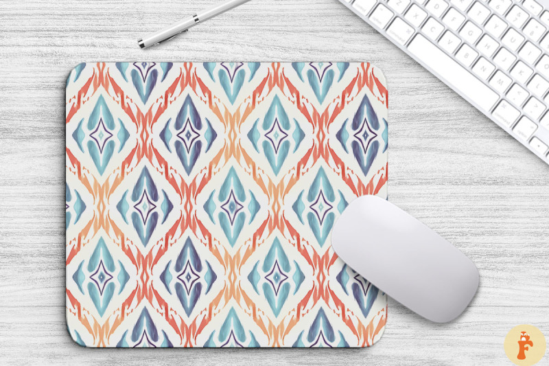 pastel-color-ikat-bohomouse-pad