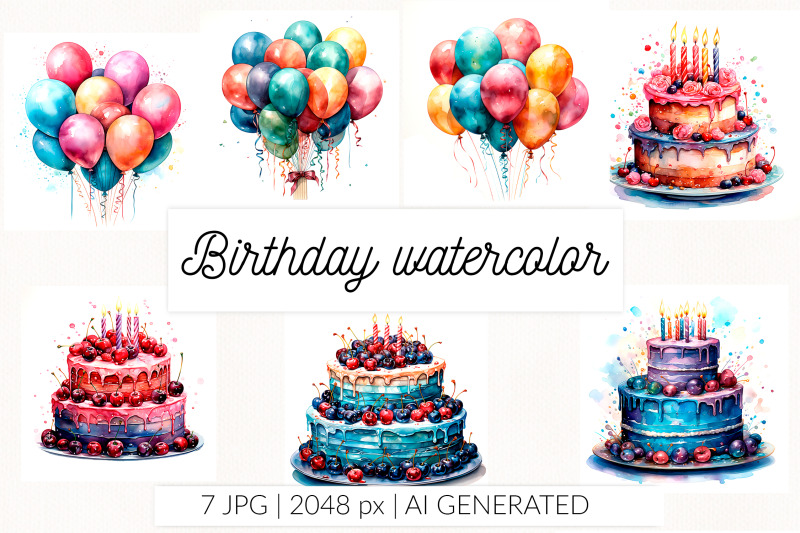 happy-birthday-watercolor-air-balloons-and-birthday-cake-watercolor