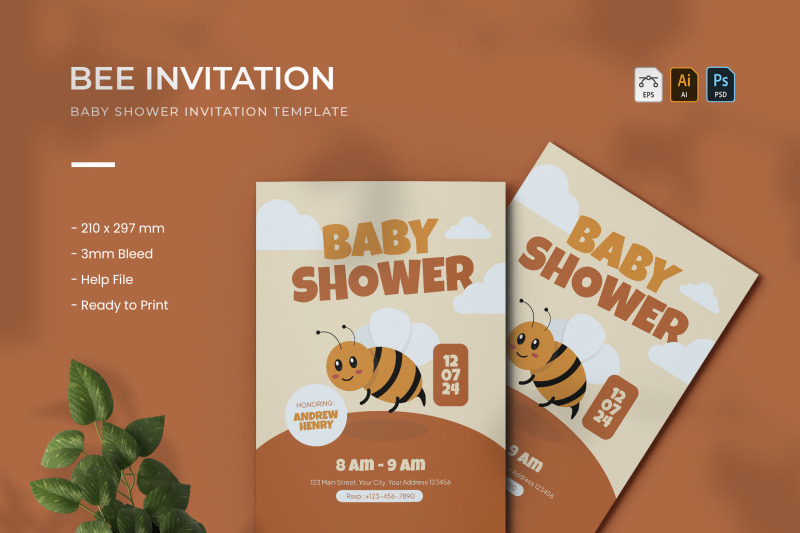 bee-baby-shower-invitation