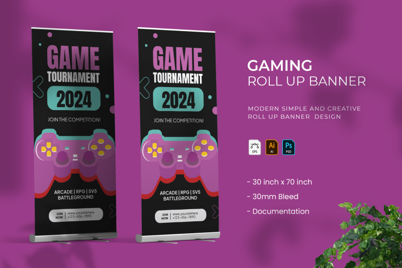 gaming-roll-up-banner