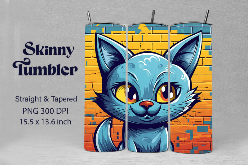 3d-graffiti-cartoon-russian-blue-cat