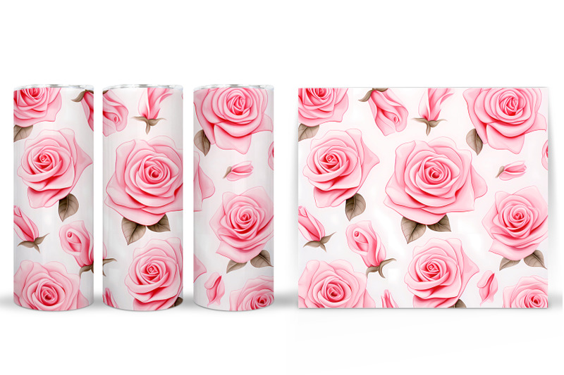 pink-rose-tumbler-wrap-design-rose-tumbler-sublimation