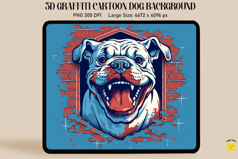 3d-graffiti-cartoon-dog-background