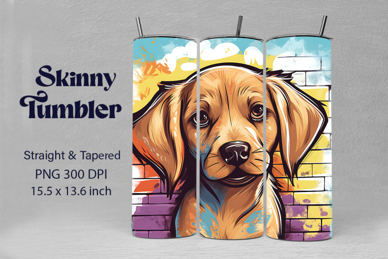 3d-graffiti-happy-labrador-retriever