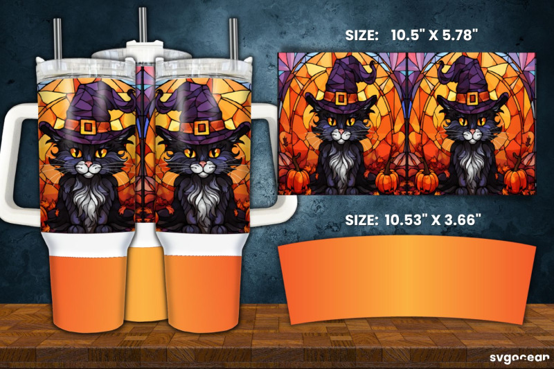 stained-glass-halloween-tumbler-wrap-40-oz-sublimation