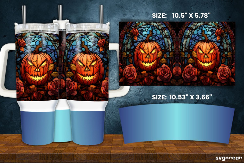 stained-glass-halloween-tumbler-wrap-40-oz-sublimation