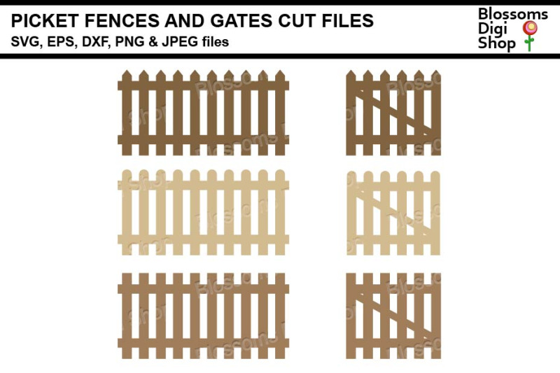 picket-fence-and-gates-svg-dxf-eps-jpeg-and-png-cut-files