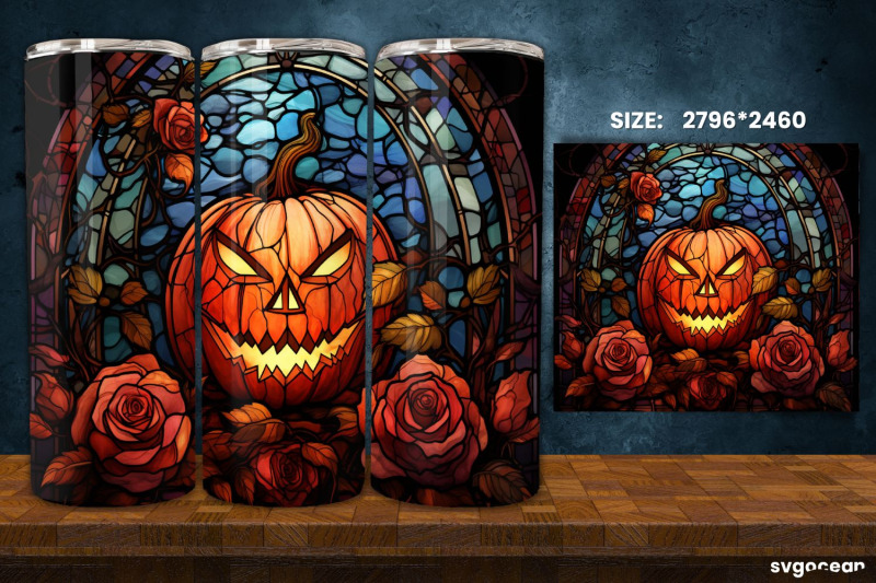 stained-glass-halloween-tumbler-wrap-20-oz-sublimation