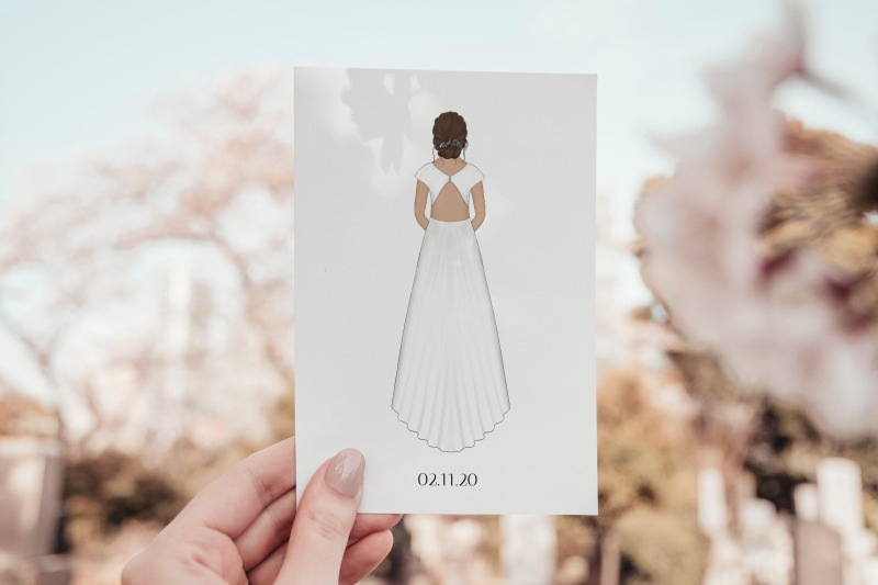 plus-size-bride-clipart-customizable-clipart-wedding-illustration
