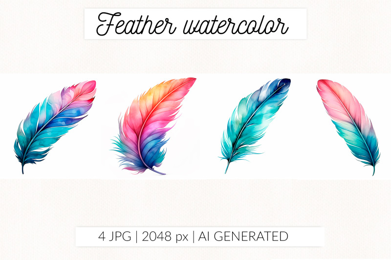 watercolor-feather-isolated-illustration