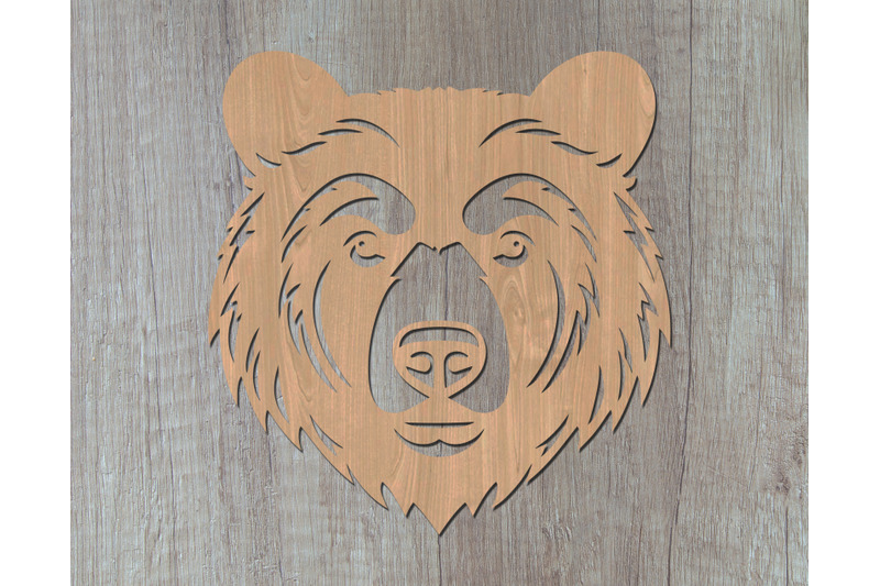 bear-laser-svg-cut-file-bear-glowforge-file-bear-dxf-bear-wall-art