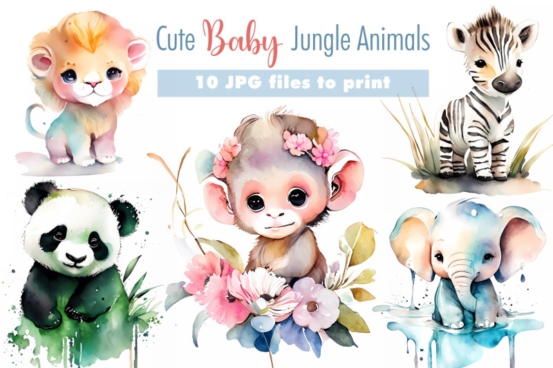cute-baby-jungle-animals-in-watercolor
