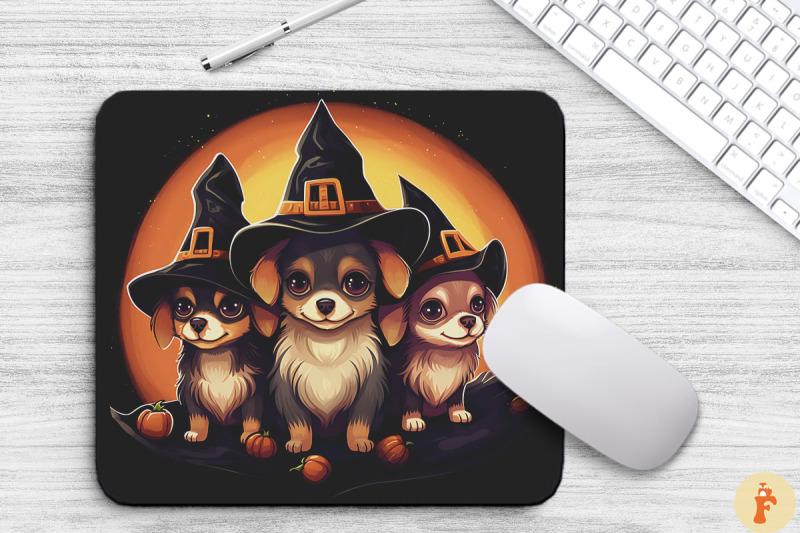 funny-dog-in-witch-039-s-hat-mouse-pad