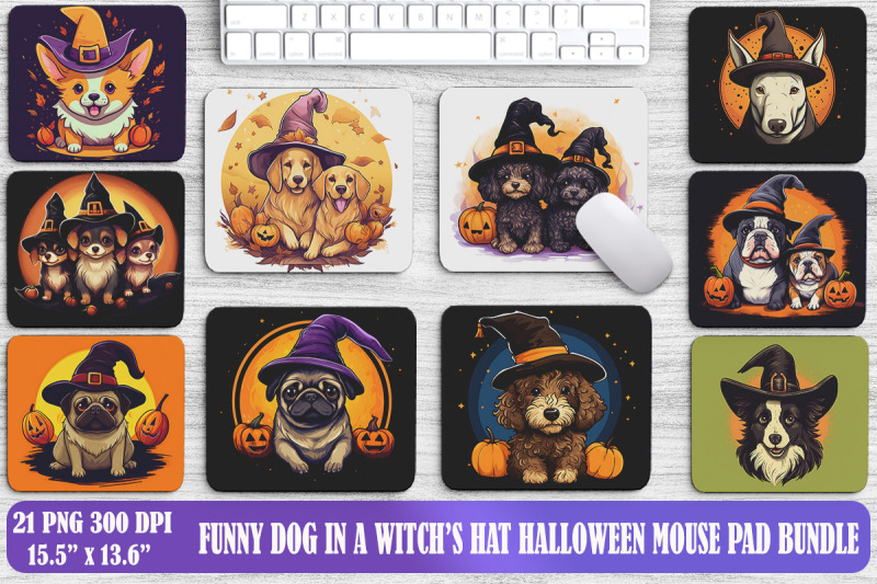 funny-dog-in-witch-039-s-hat-mouse-pad