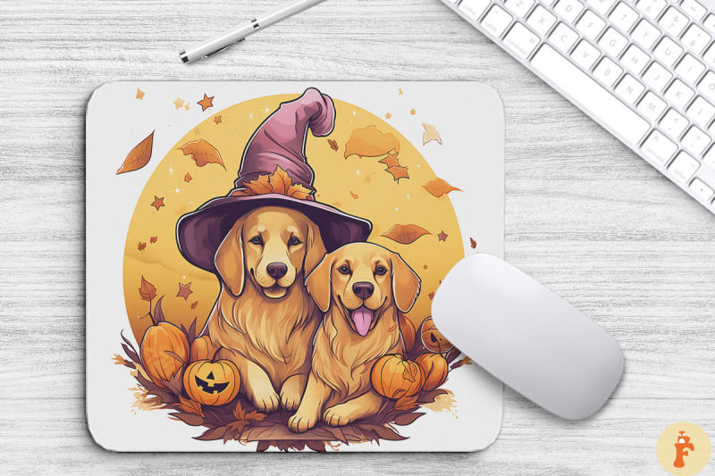 cute-golden-dogs-in-a-witch-039-s-hat