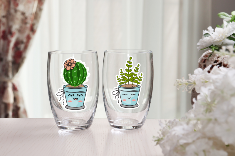 cactus-plant-sticker-bundle