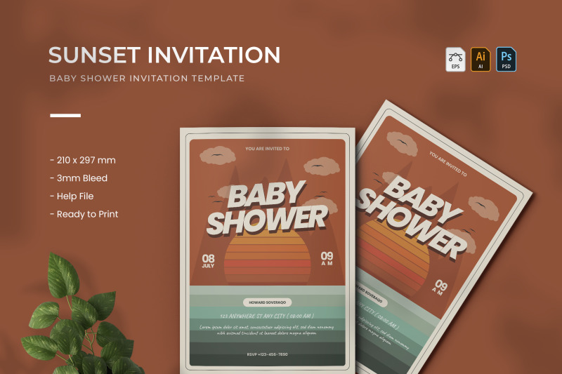 sunset-baby-shower-invitation