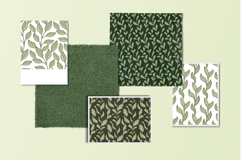 green-mood-seamless-patterns-8-variations