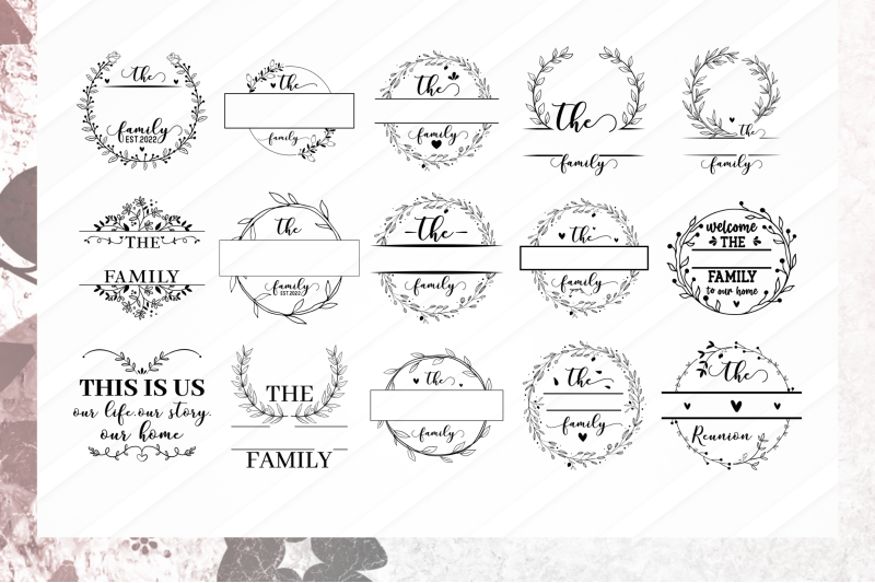 family-monogram-svg-bundle