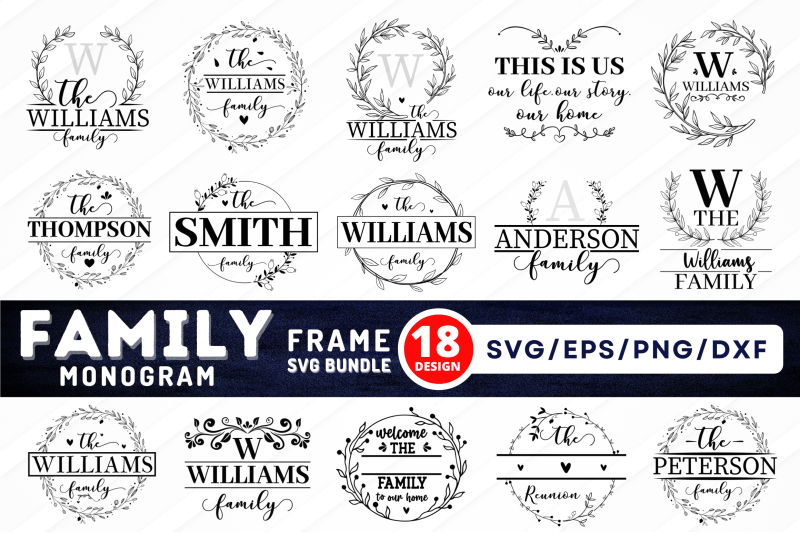 family-monogram-svg-bundle