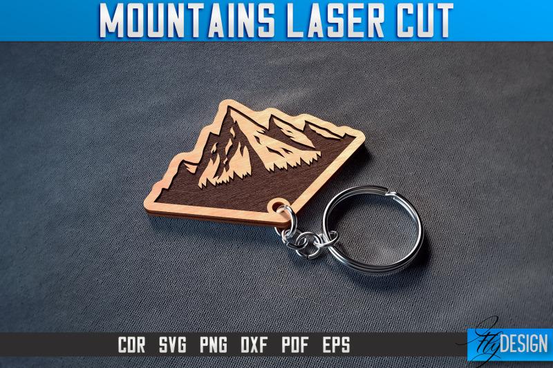 mountains-keychain-laser-cut-svg-camping-laser-cut-svg-design-cnc