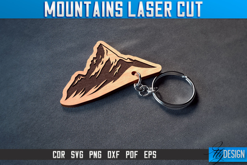 mountains-keychain-laser-cut-svg-camping-laser-cut-svg-design-cnc