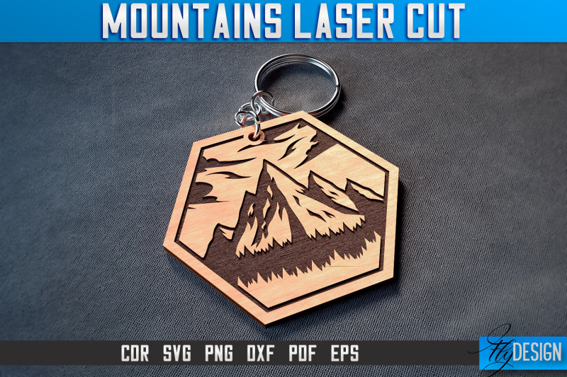 mountains-keychain-laser-cut-svg-camping-laser-cut-svg-design-cnc