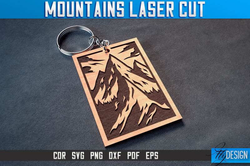 mountains-keychain-laser-cut-svg-camping-laser-cut-svg-design-cnc