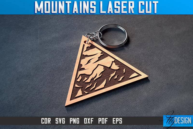 mountains-keychain-laser-cut-svg-camping-laser-cut-svg-design-cnc