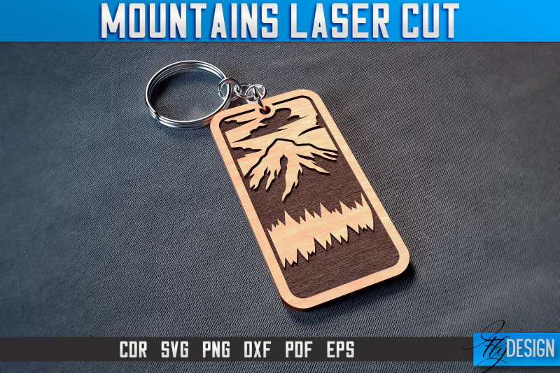 mountains-keychain-laser-cut-svg-camping-laser-cut-svg-design-cnc