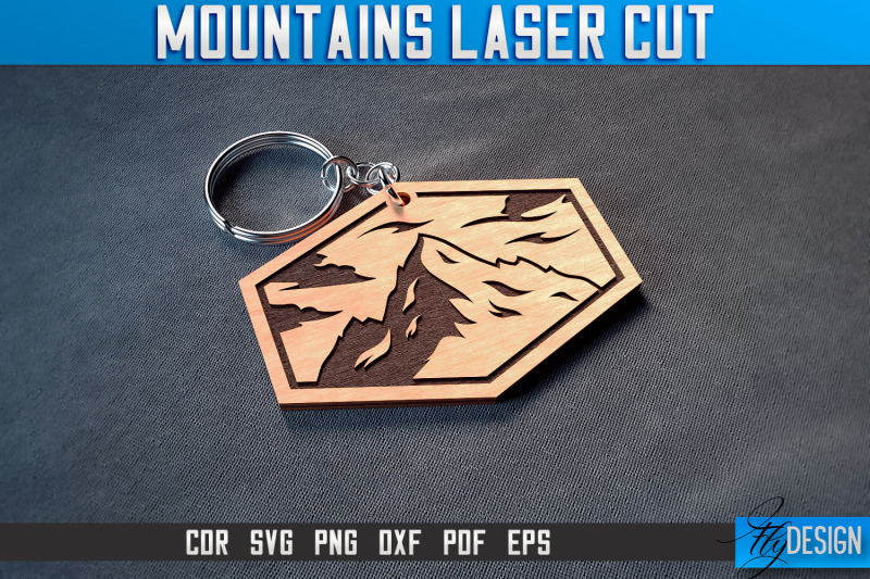 mountains-keychain-laser-cut-svg-camping-laser-cut-svg-design-cnc