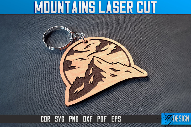 mountains-keychain-laser-cut-svg-camping-laser-cut-svg-design-cnc