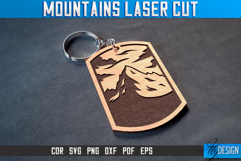 mountains-keychain-laser-cut-svg-camping-laser-cut-svg-design-cnc