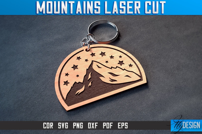 mountains-keychain-laser-cut-svg-camping-laser-cut-svg-design-cnc