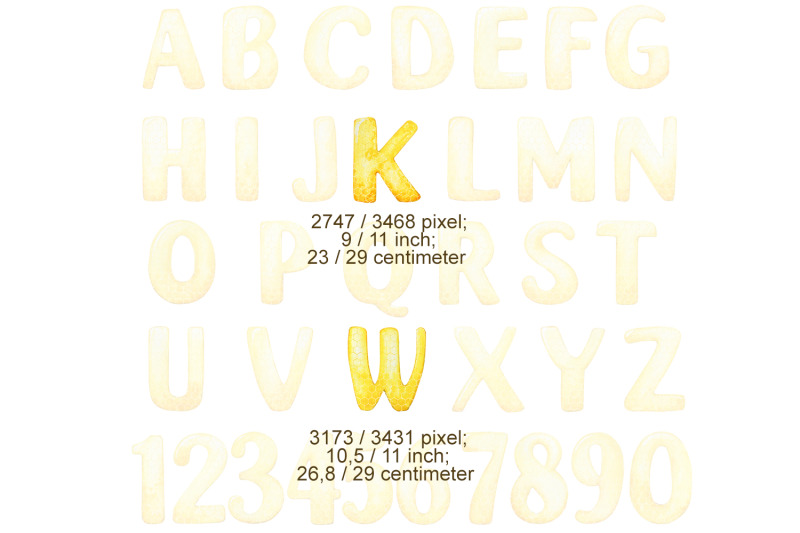 watercolor-alphabet-clipart-honeycomb-letters-hand-drawn-alphabet