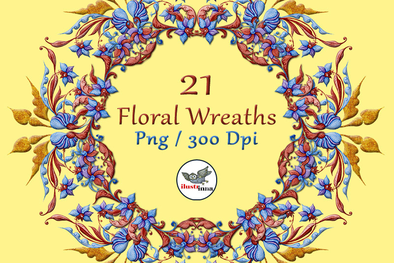 fantasy-flower-wreaths-clipart