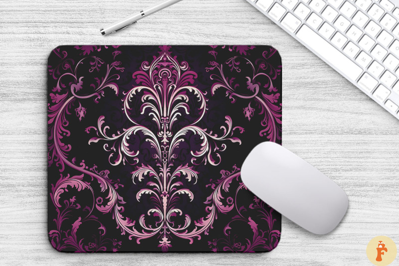 macabre-mysterious-gothic-pattern-mouse-pad