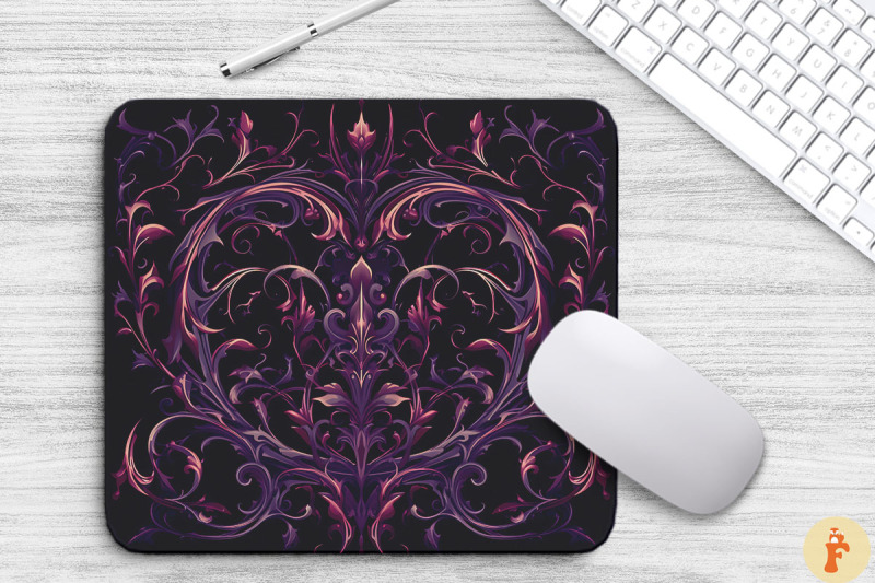 macabre-mysterious-gothic-pattern-mouse-pad